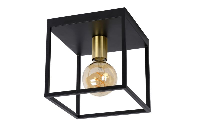 Lucide RUBEN - Zapustené stropné svietidlo - 1xE27 - Čierne